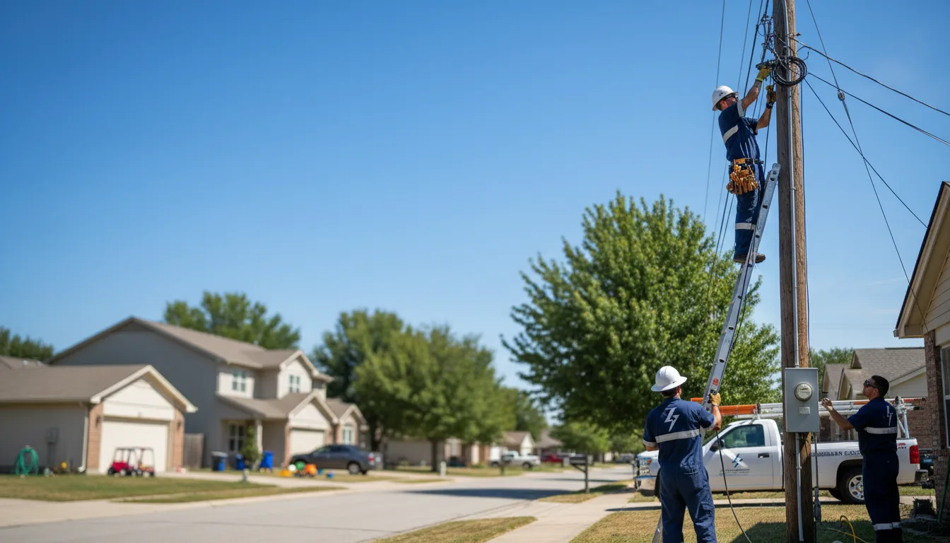 Residential electrician providing installation services in Poston, AZ